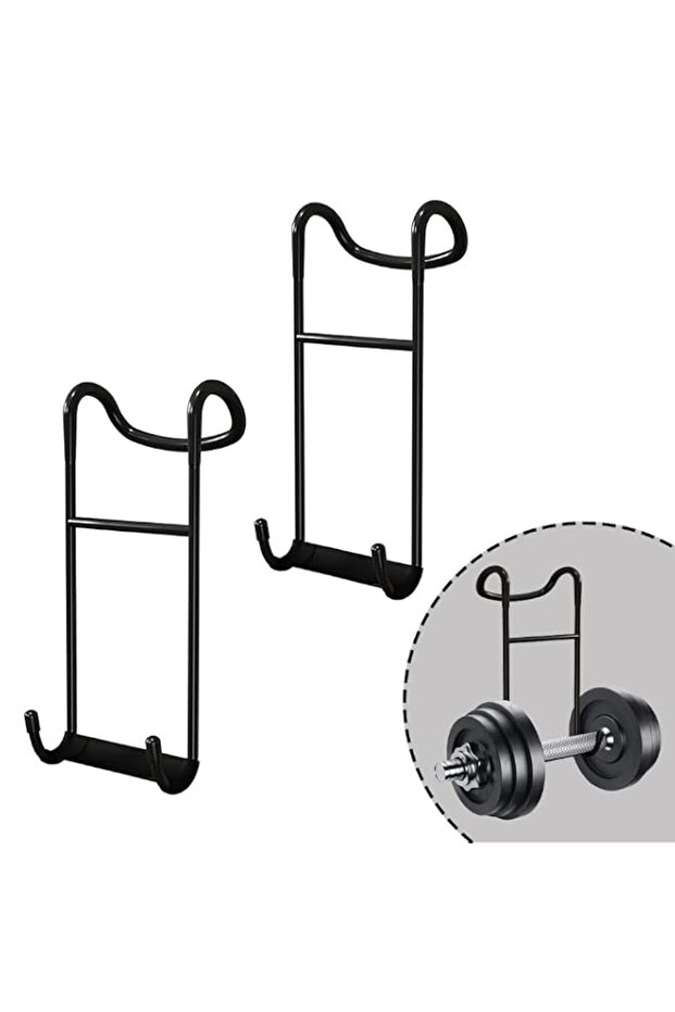 Heavy-Duty Dumbbell Spotter Hooks - Pair of 250 lb Capacity Attachments for Securely Hanging Dumbbe