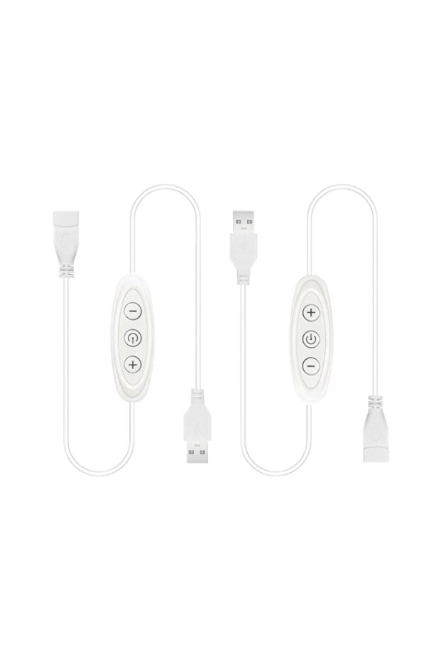 USB Dimmer Switch 2 Pack – Brightness Adjustable Inline Dimmer, 10-Speed Stepless Dimming USB Light