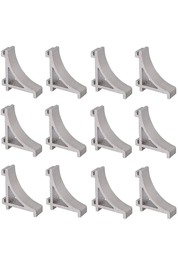 12 pcs Refrigerator Parts Clips Aluminum Alloy Shelf Support Clips Simple Tool- Installation for Fr