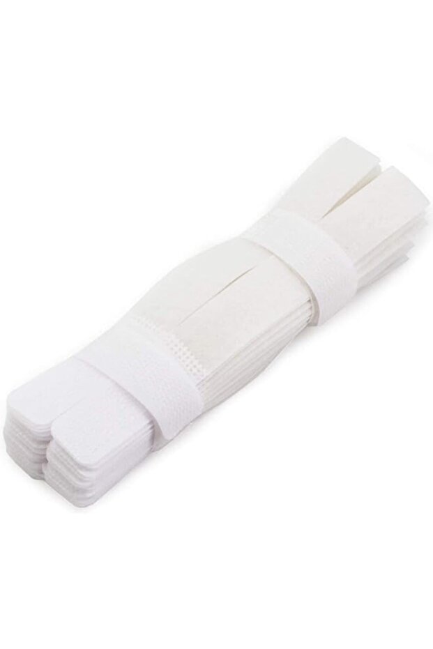 50pcs Cable Ties Reusable Fastening Wire Organizer Cord Rope Holder 7 Inch (White)