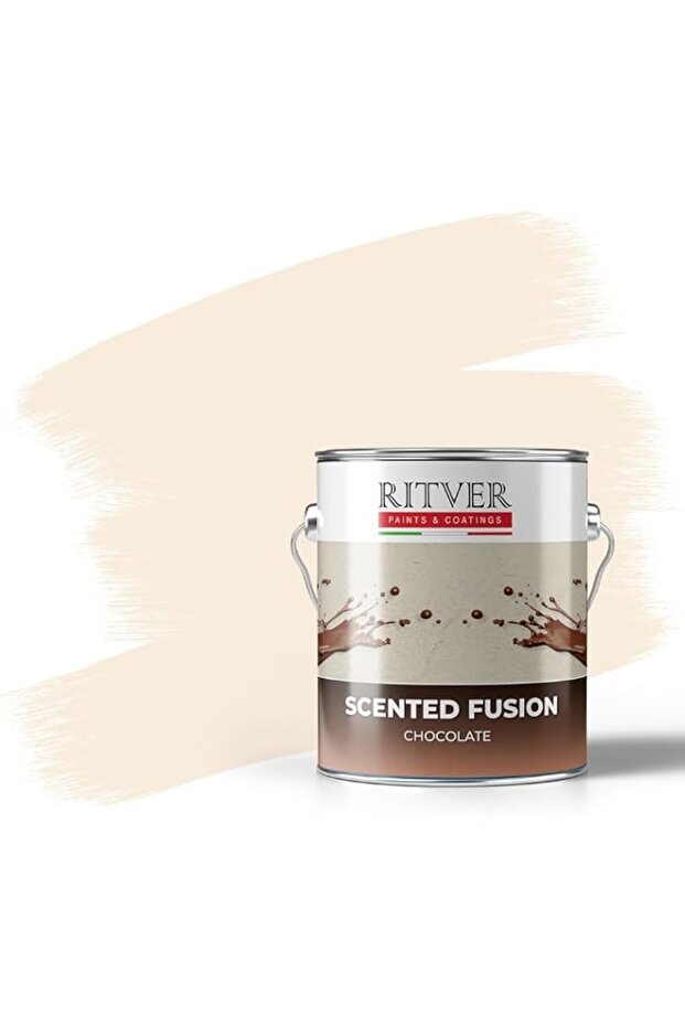 RITVER Scented Chocolate Wall Paint Emulsion, Ideal for interior finish, Chocolate Scented, 3.6 Ltr