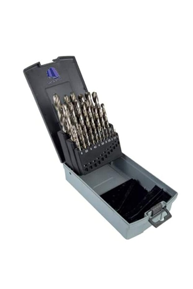 Royal Apex 19 Piece’s HSS Twist Drill Bit Fully Ground – White Finish 431 Meterial-DIN338 Drill Bit