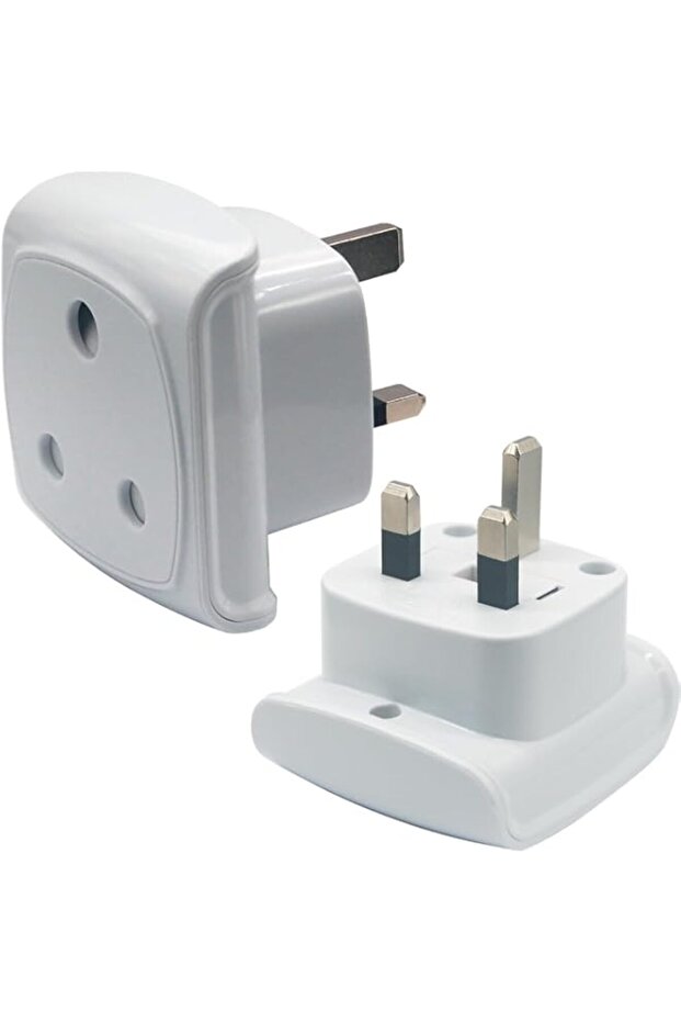 South Africa Plug Adapter, 3-pin Large Plug Type M (NOT Indian Type D plug) Convert to UK Socket, B