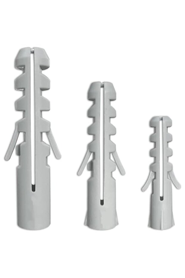 400PCS Wall Plugs Set,6 8 10mm Mixed Sizes, Heavy Duty Assorted Extension Screws Fastener Kits Plas