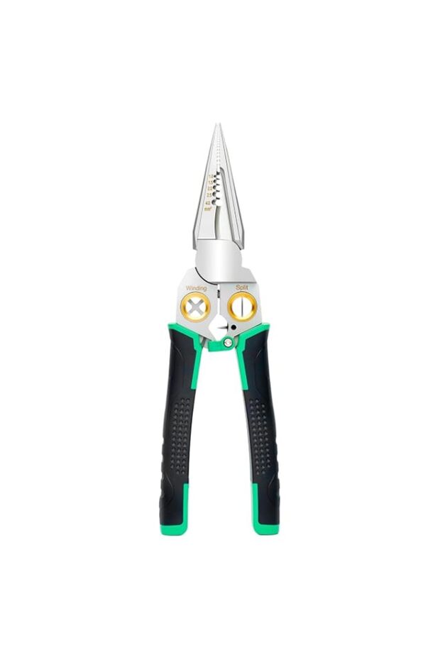 X spring Wire Crimper Stripper, 8 in 1 Multifunctional Cable Cutter and Pliers, Professional Electr