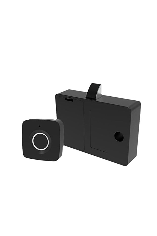 Tazweeq Bluetooth Fingerprint Cabinet Lock, Black, Biometric, Suitable for File Storage Cabinet Sho