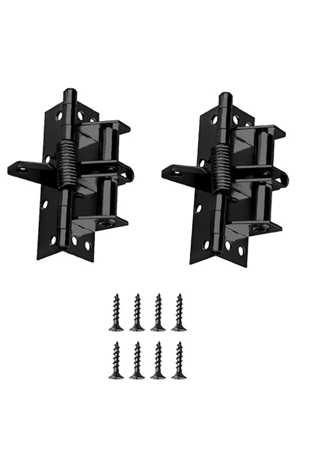 Bukela Self-Closing Door Hinges 2PCS 4 Inch Automatic Self Closing Soft Close Hinge Iron Fireproof