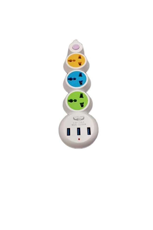 Power Socket with 6 USB Ports 3 power strip usb power strip power strip 3m extension power strip us