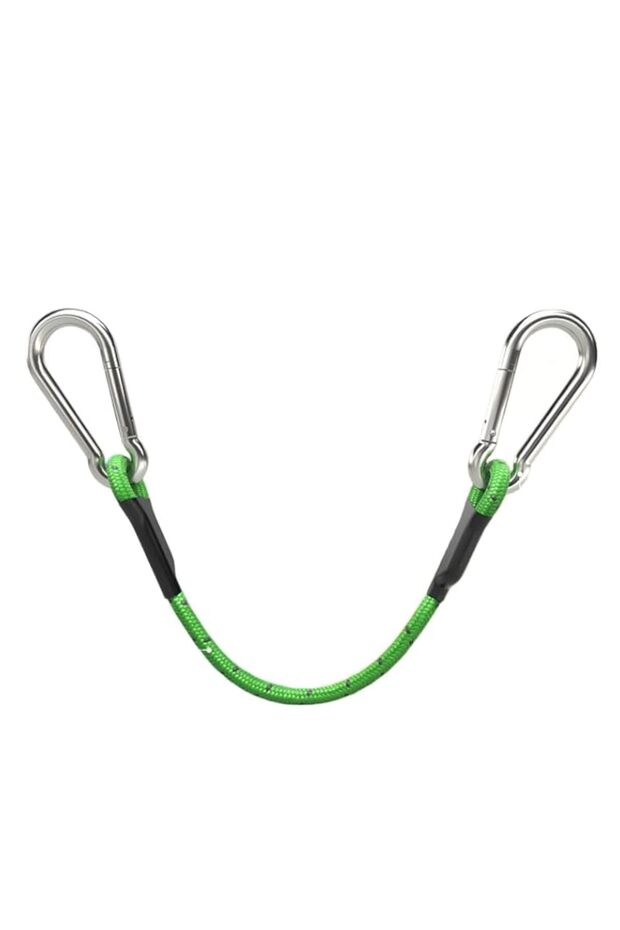 Elite 8 Inch Bungee Cords with Stainless Steel Carabiner, Heavy Duty Strong Elastic Tie Down Straps