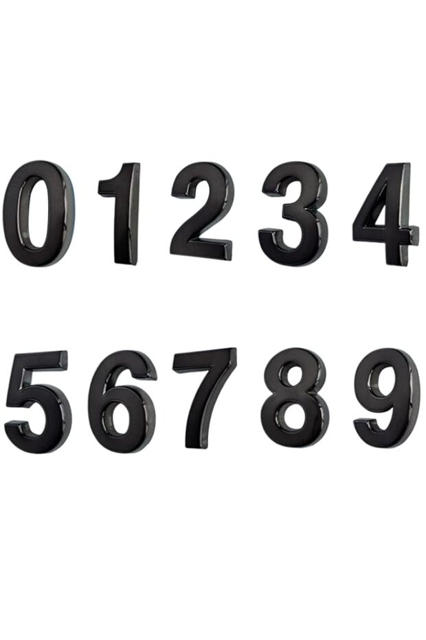 10 Pcs Mailbox Numbers, 35mm High Visibility Numbers, Reflective House Numbers for Mailbox,