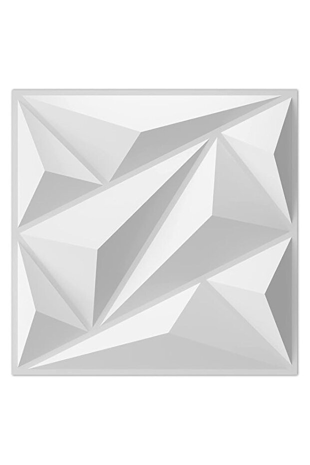 10Pcs Decorative 3D Wall Panels in Diamond Design, 3D Wall Panel Diamond for Interior Wall Décor, P