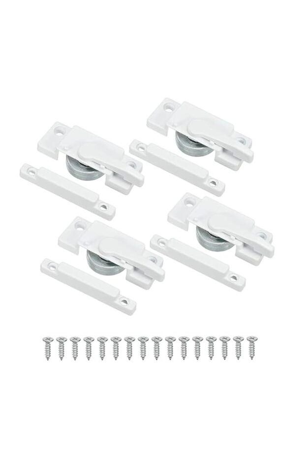 4pack Zinc Alloy Cam Action Window Locks,– Zinc Alloy Security Locks for Horizontal, Vertical, Sing