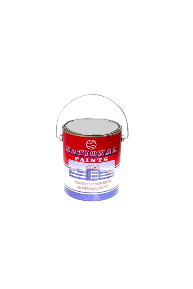 National Paint Eggshell Emulsion Antifungal Silky 3.6 Liter Broken White 802