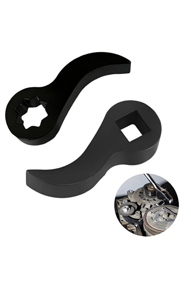 Pry Bar Wrench Adaptor Head Set, 1/2" Drive Crowbar Adapter Tools, 2 Style Adaptor Heads for Drive