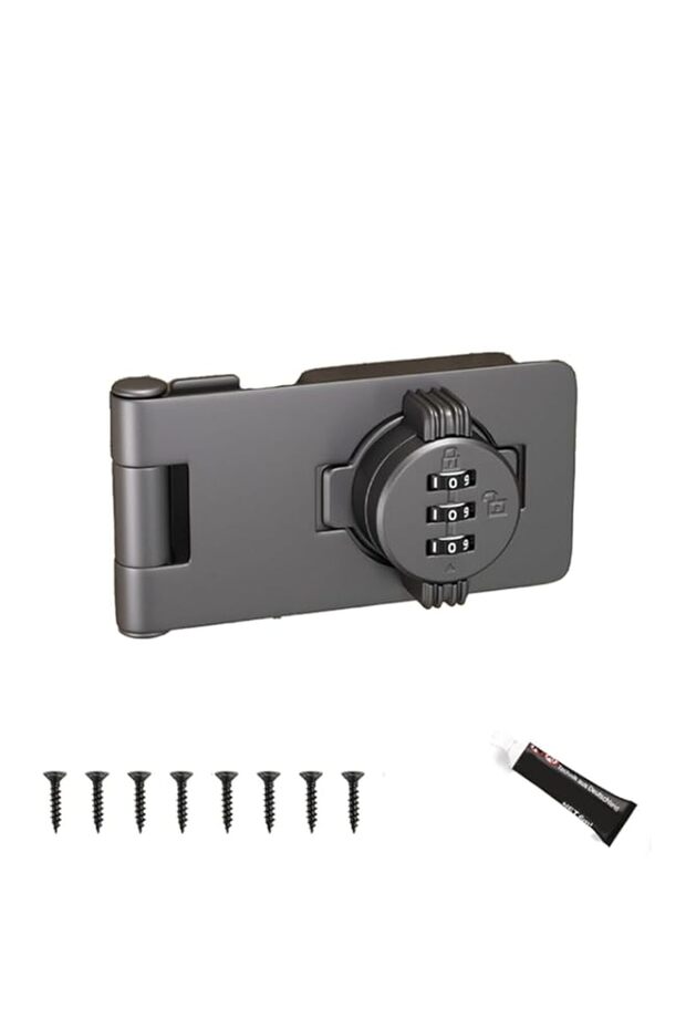 1pcs Household Cabinet Password Hasp Locks,Keyless Combination Lock, for Small Doors, Cabinets, Bar