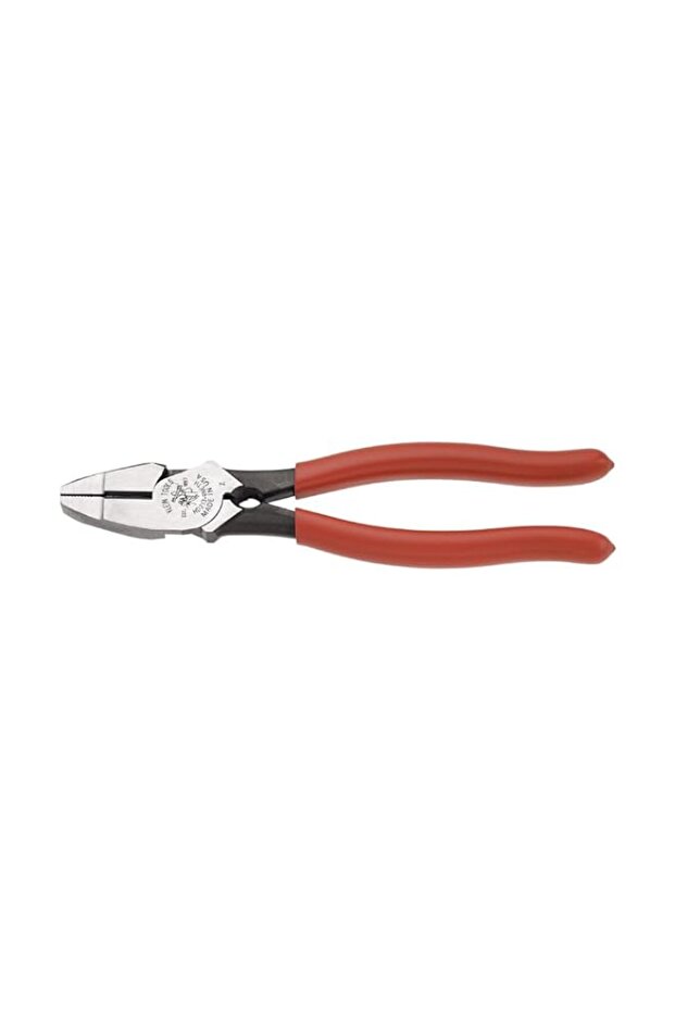 Klein Tools HD213-9NETH Lineman's Pliers, Made in USA, Oversized Heavy Duty, High Leverage Side Cut