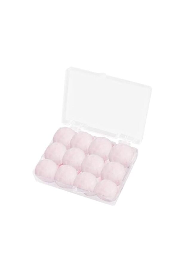 6 Pairs Wax Ear Plugs, for Sleeping Noise Cancelling, Reusable Earplugs Swimming, Cotton Wool Plugs