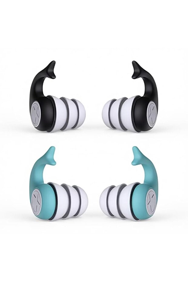 ELEPHANTBOAT® Reusable Silicone Ear Plugs for Sleeping, Swimming, and Travel, 2 Pairs Soft Noise Ca