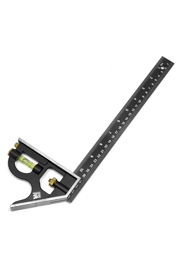 WEN ME144L 12-Inch Aluminum Combination Square with Bubble Level
