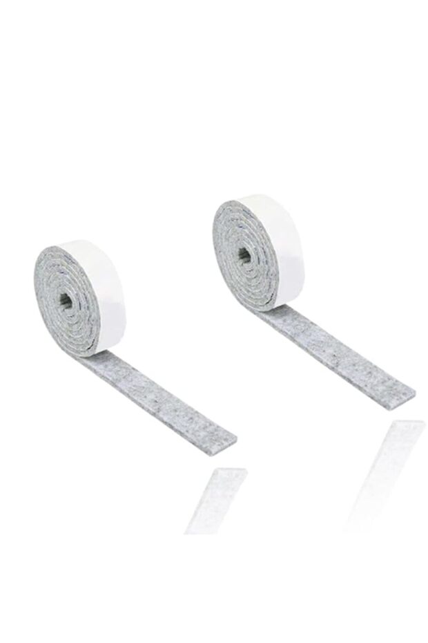 2 Pcs Self-adhesive felt strips, 100 cm × 2 cm, for furniture legs; scratch-Protected floor protect