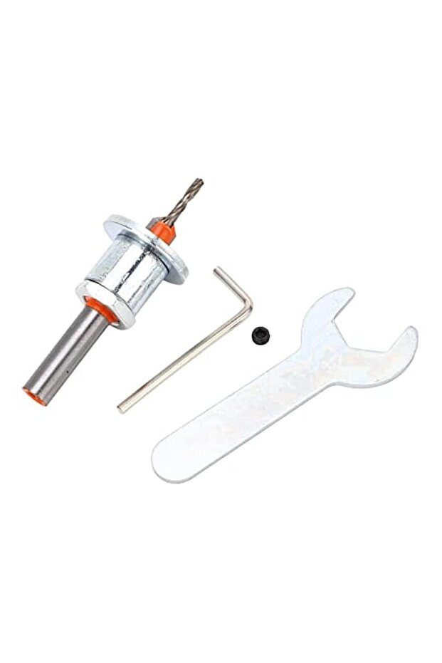 Adjustable Countersink Drill Bit Set 2.8 x 8mm Tapered Self Tapping Wood Screw Bit with Hex Wrench