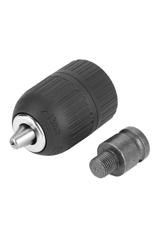 Drill Chuck, Keyless Drill Chuck Non-slip Stable Connection 2-13mm Adjustable 1/2-20UNF High for Dr