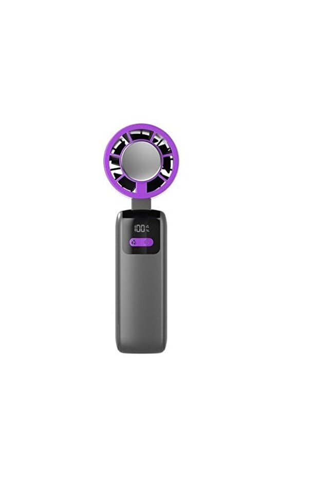 Portable Semiconductor Cooling Handheld Fan with Digital Display,100 Speeds,Ice Compress Function&R
