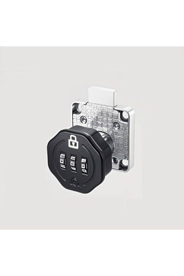 Cabinet Door Latch, 3 Digit Combination Cam Lock, Keyless Cabinet Lock, Secure Code Cylinder, Fits