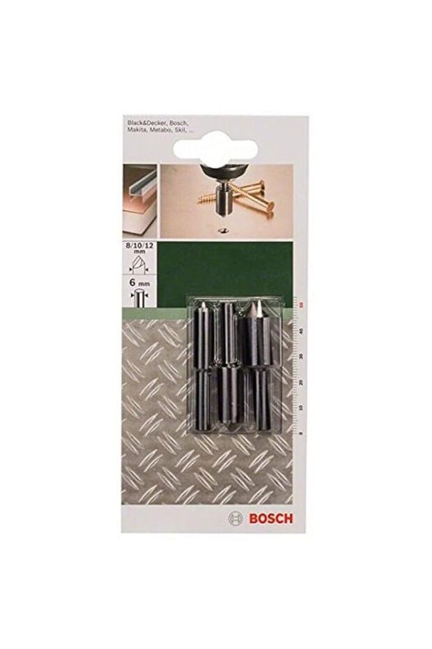 Bosch 2609255124 Countersink 1-Cutting Edge (3 Pieces)