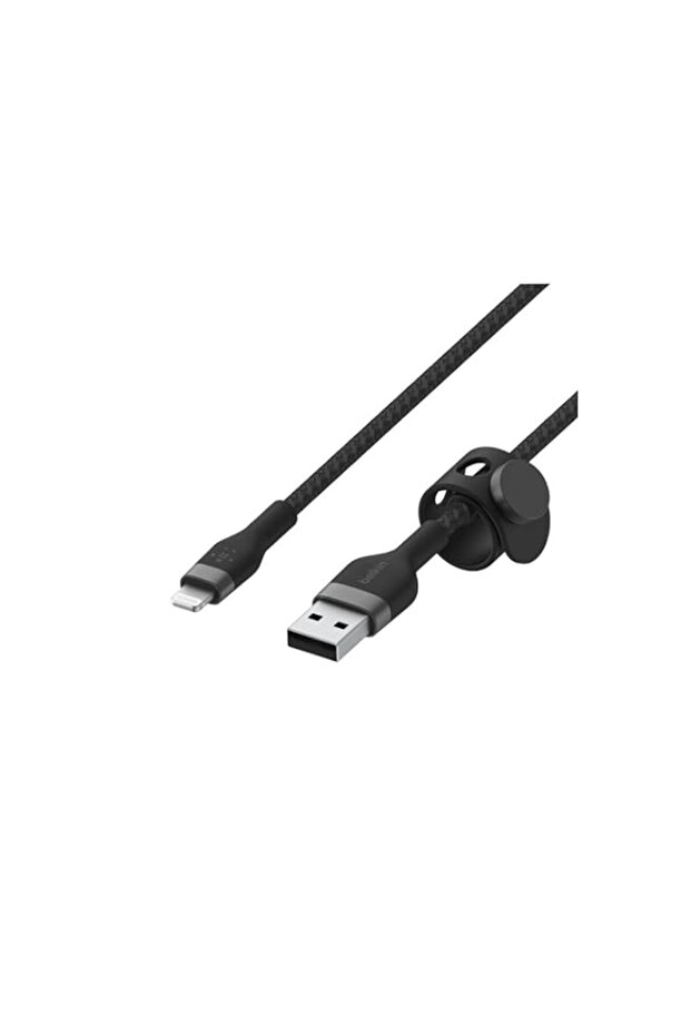 Belkin BoostCharge Pro Flex Braided USB Type A to Lightning Cable (3M/10FT), MFi Certified Charging