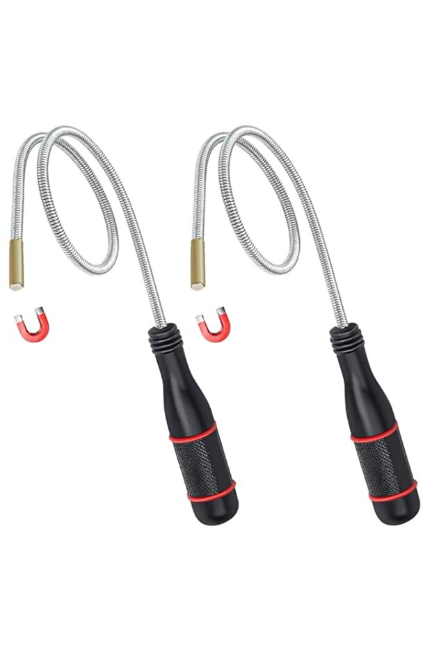 Magnetic Pick-Up Tools, 2 Pack Bendable and Flexible Magnet Tool, 24 Inch Versatile Magnet Sweeper