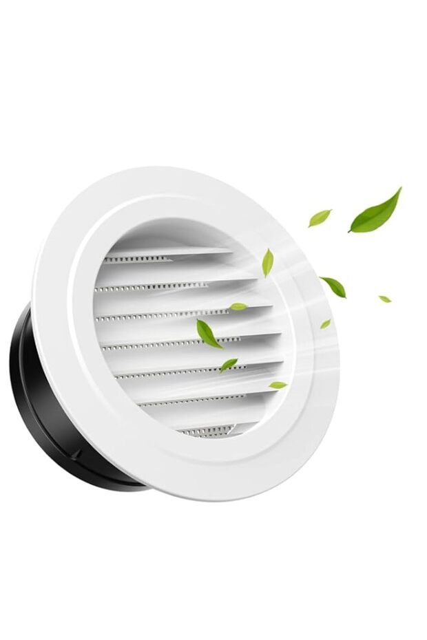 HASTHIP® 6'' Air Vent Exhaust Ceiling Vent Air Vent False Ceiling Diffuser Bathroom Ceiling Air Exh