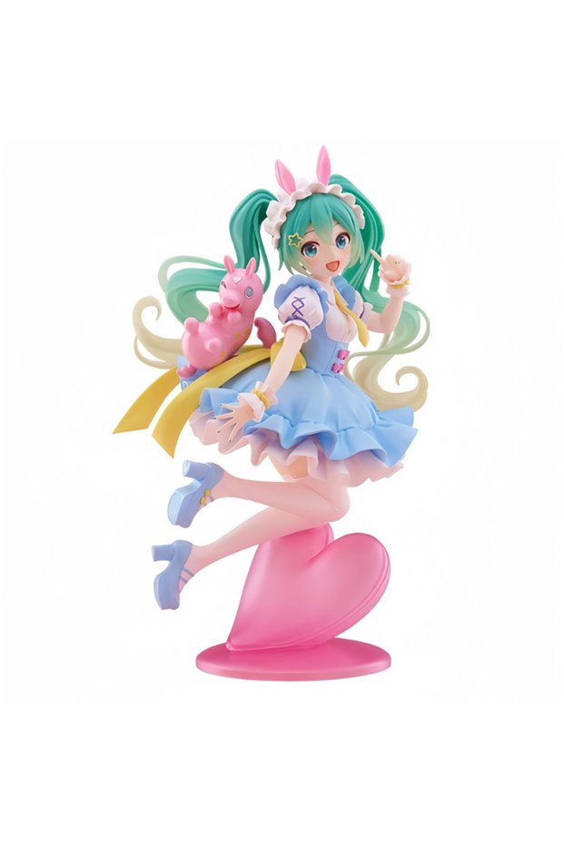 Bandai 1 PC 20CM Hatsune Miku Anime Figure Kawaii Fairy Tales Miku Action Figure Lollipop Girl Figur