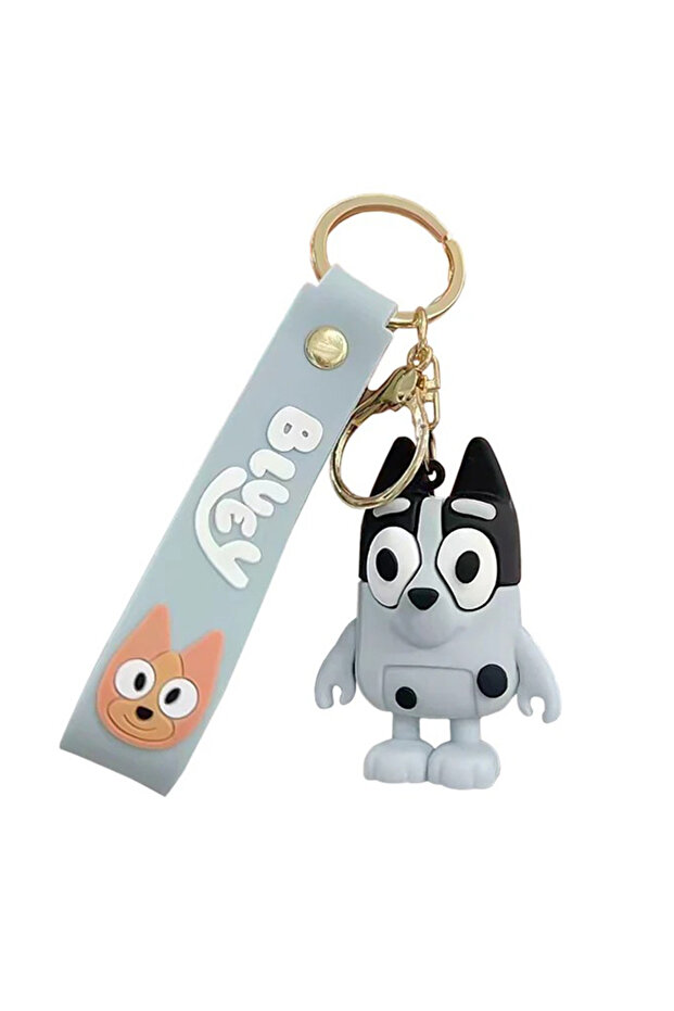 1pcs Cartoon Bluey Family Doll Creative Car Chain Keychain Bag Pendant Exquisite Small Gift Children