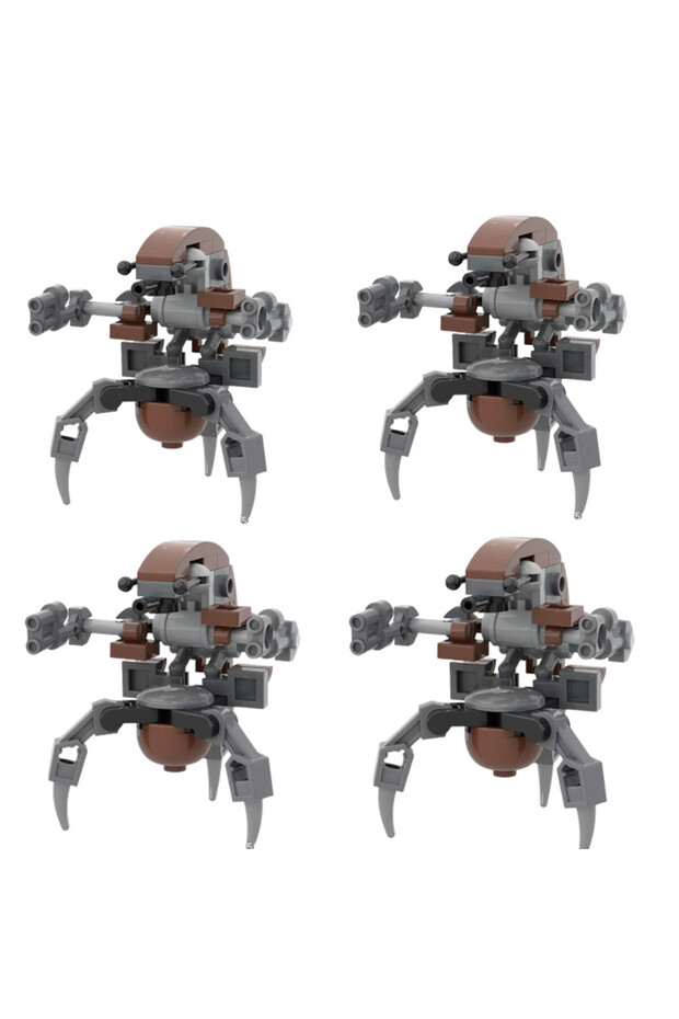 Parper Instruction 4 Set 10Set Moc Space Destroyer Droideka Sets The Clone Robot Destroyer Fighting