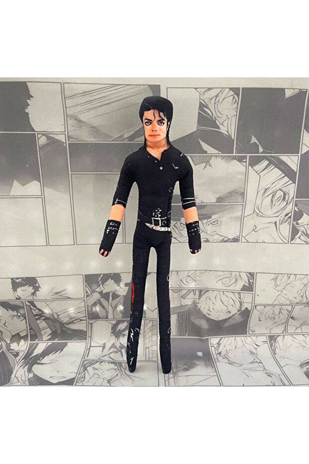 Bandai Jackson doll E 6pcs Michael Jackson Cosplay Prop Plush Doll Stuffed Figure Dolls Room Decorat
