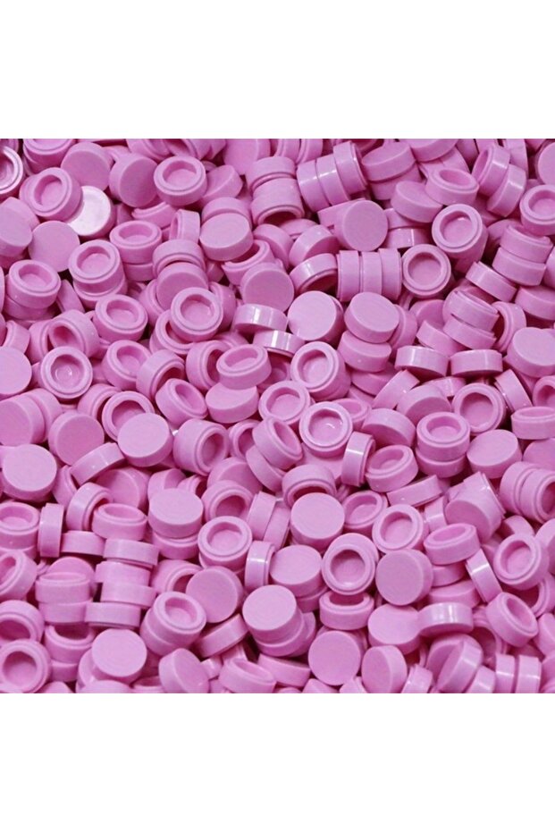 Pink 200pcs/lot Tile 1x1 Round Special Brick Building Block Small Particle Bulk Bricks Parts Diy Toy