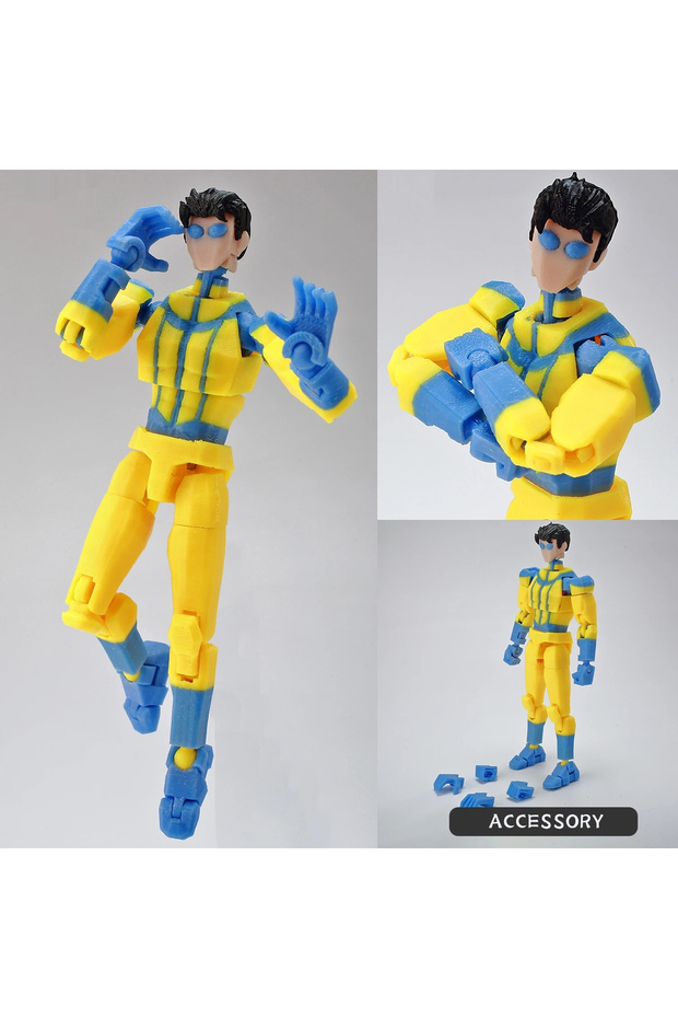 Sport Mark Invincible Mark Lucky 13 Multi Movable Action Figure Diy Assembled Collectible Toy For A
