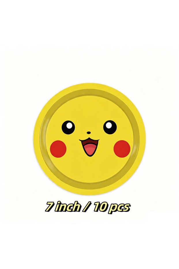 style 11 10/24 pcs Cute Birthday Party Tableware, Theme Disposable Party Decoration, Birthday Party