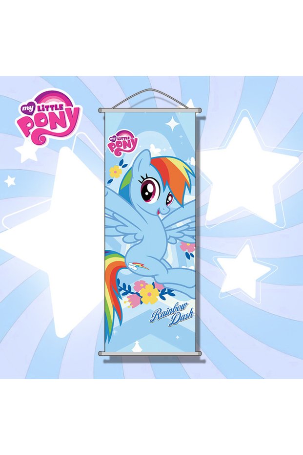 Bandai Wallpaper.C My Little Pony Hanging Paintings Cartoon Pinkie Pie Poster Holiday Decoration Ani