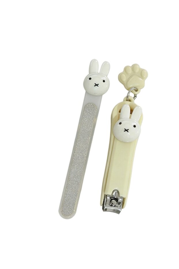A New Miffy Cute Cartoon Simple Durable and Fashionable Plastic Nail File Nail Scissors Portable Hi.