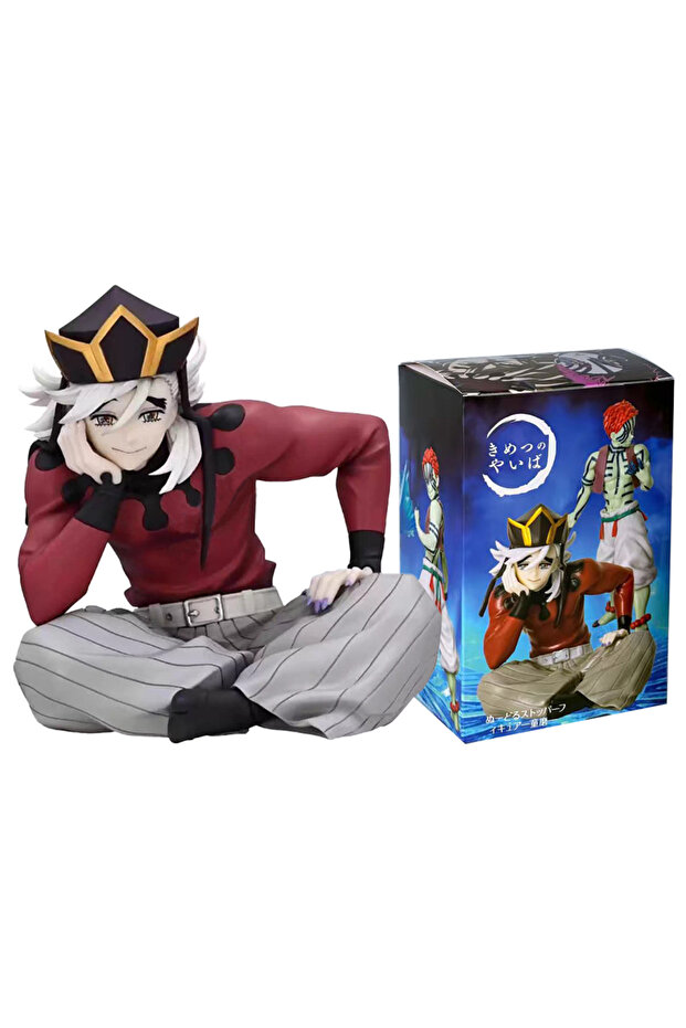 Bandai with box 2 Kinds Anime Demon Slayer Douma Premium Chokonose Noodle Stopper Anime Figure Actio