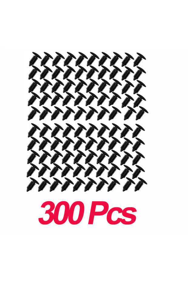 300pcs Car Fastener Clips 8mm Car Fastening Clips Auto Fender Bumper Shield Retainer Rivet Plastic R