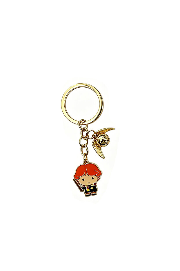 Ron Harry Potter Metal Keychain Magic Novel Lover Book Accessory Magic School Fan Collection Merchan