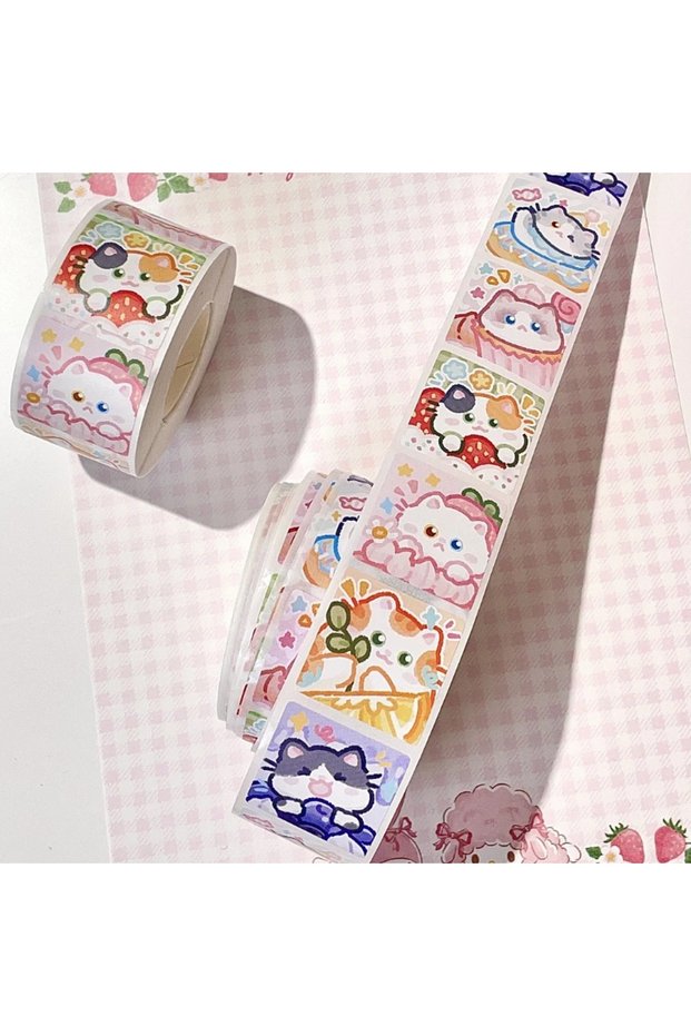 Bandai A Cartoon Sticker Roll/500pcs Cute Stickers Student Handbooks Gift Decorative Stickers