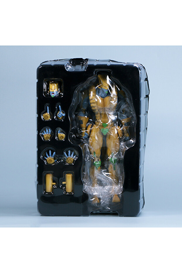 Bandai WITH BOX A Jojo The World Figure Jojo'S Bizarre Adventure Stardust Crusaders Figurine Pvc The