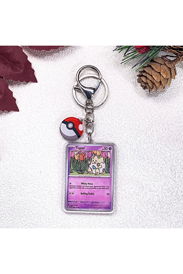 5 cm 41 Pokémon Pikachu Bulbasaur Eevee Squirtle Cute Keychain Accessories Acrylic Charms Pendant Fo