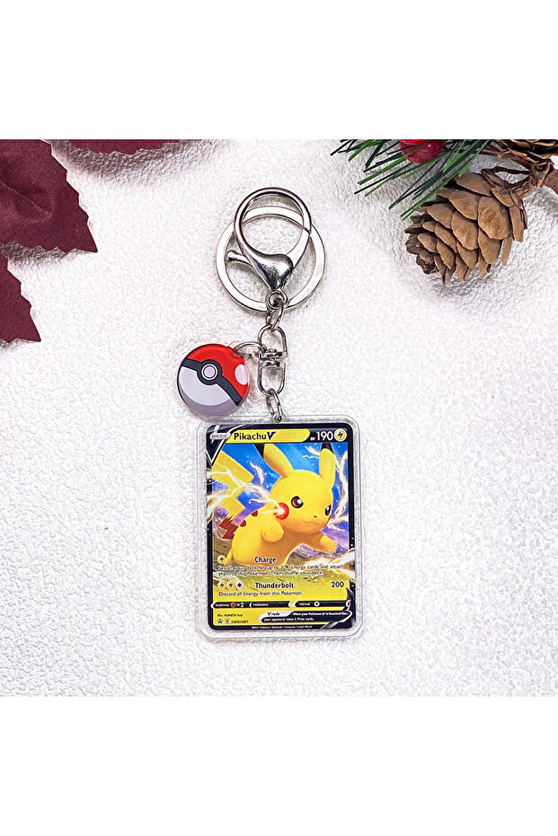 5 cm 34 Pokémon Pikachu Bulbasaur Eevee Squirtle Cute Keychain Accessories Acrylic Charms Pendant Fo