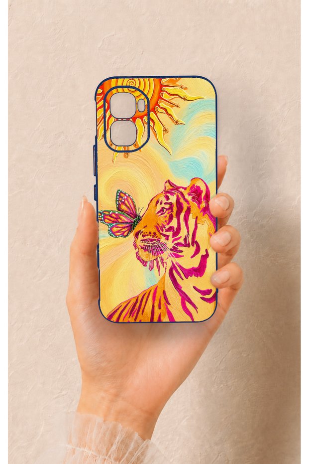 Infinix Gt 50 Pro Compatible Tiger of the Sun Patterned Silicone Case