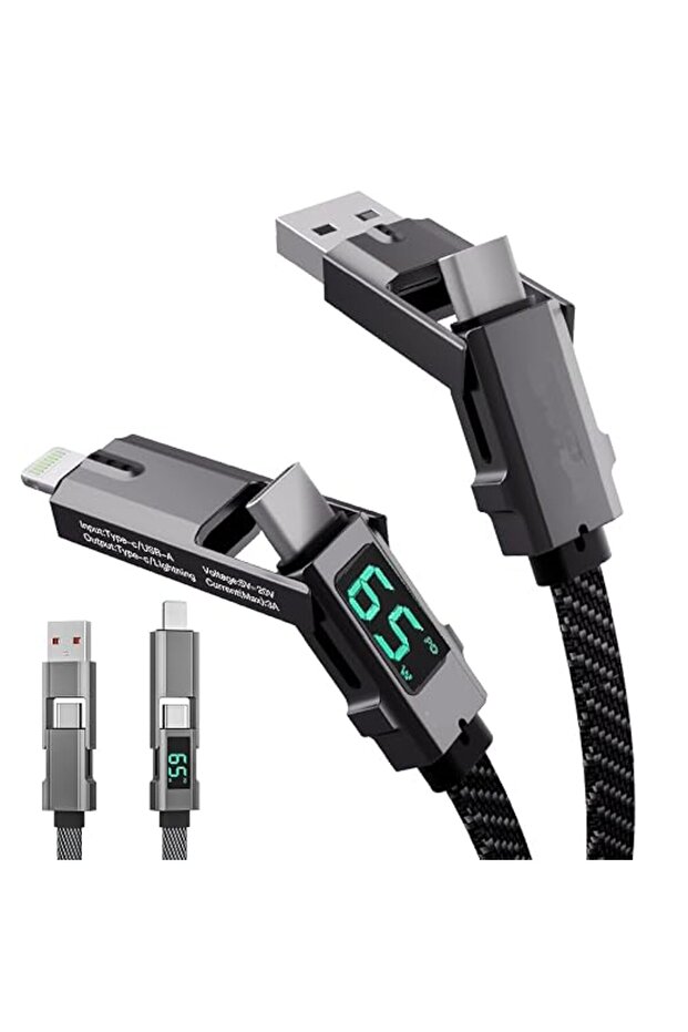 كابل من كاوڤاوز بطول 1.5 متر نوع USB متوافق مع باور بانك